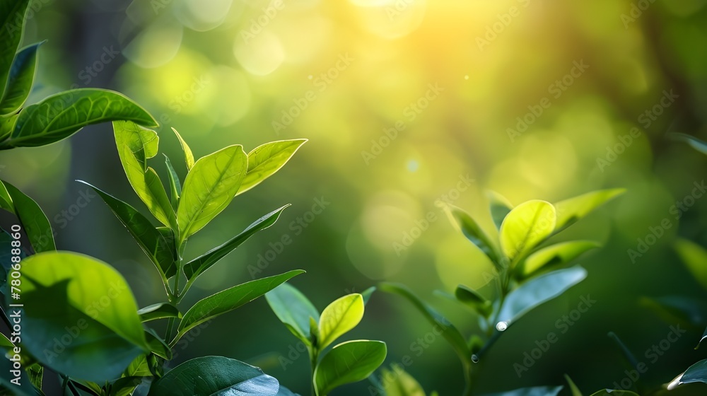 Nature of green leaf in garden at summer. Natural green leaves plants using as spring background cover page greenery environment ecology wallpaper Nature of green leaf in garden at summer. Natural green leaves plants using as spring background cover page greenery environment ecology wallpaper