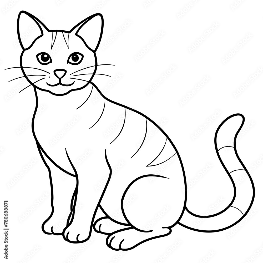 Cute cat icon vector illustration.
Cute cat icon vector illustration.