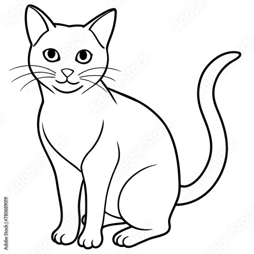 


     Cute cat icon vector illustration.
