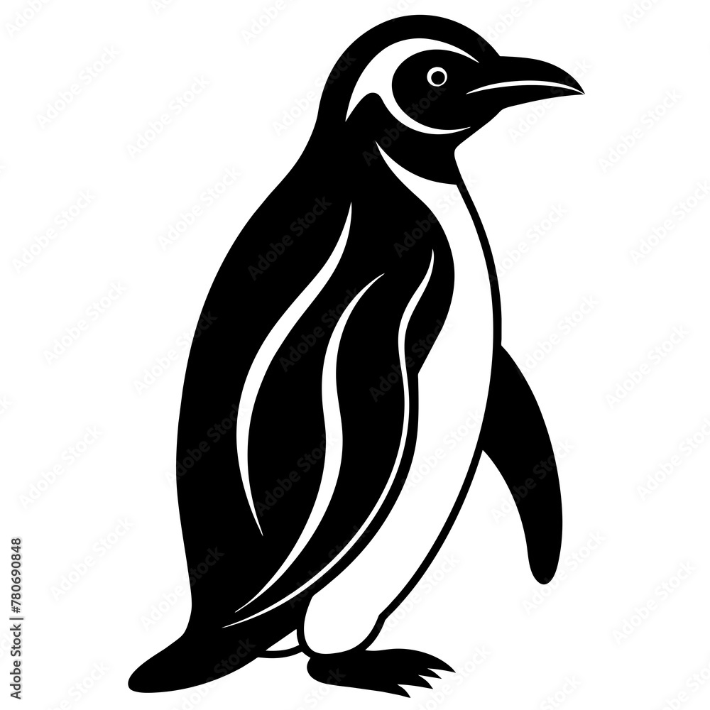 Naklejka premium panguin-s-silhouette