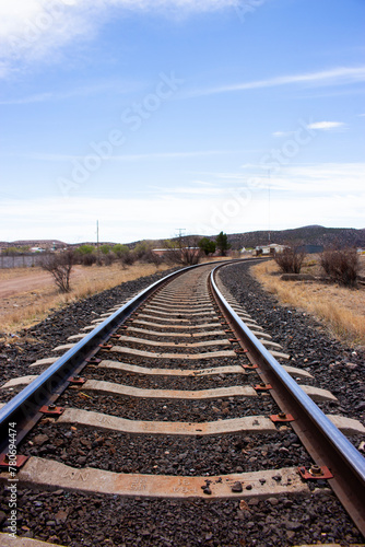 Railroad tracks Chihuahua, Mexico