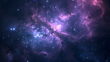Space nebula. Illustration of the universe for use with projects on science, research, and education