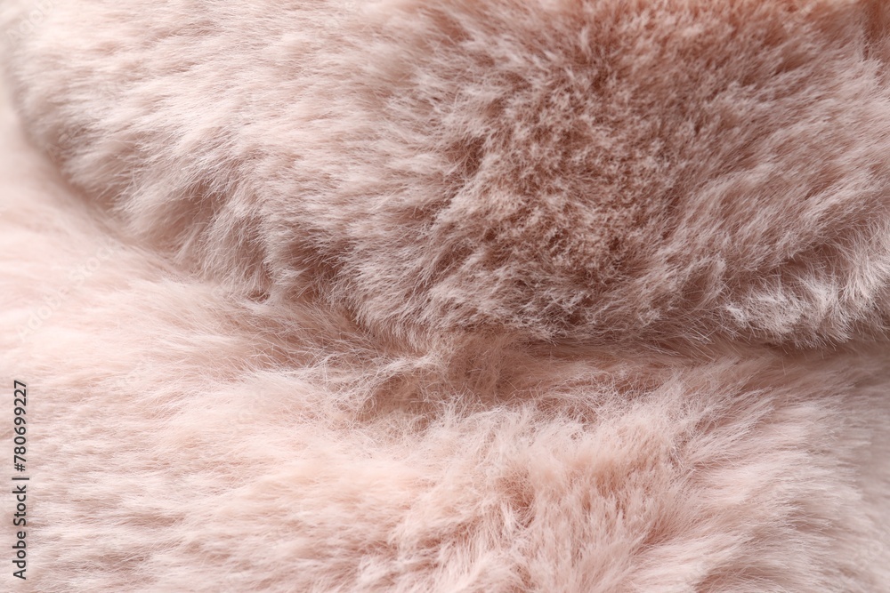 Texture of pink faux fur as background, closeup Texture of pink faux fur as background, closeup