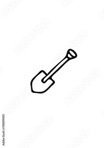 pala imagen construccion vector 