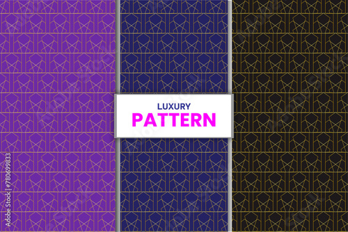 Vector seamless geometric golden pattern background, luxury collection. Abstract endless repeating texture for mask, duvet cover, t-shirt, phone case, wallpaper, carpet