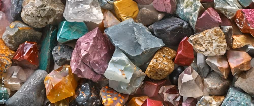 Zoomed in on a geologist's rock samples collection, Zoomed in on a geologist's rock samples collection,
