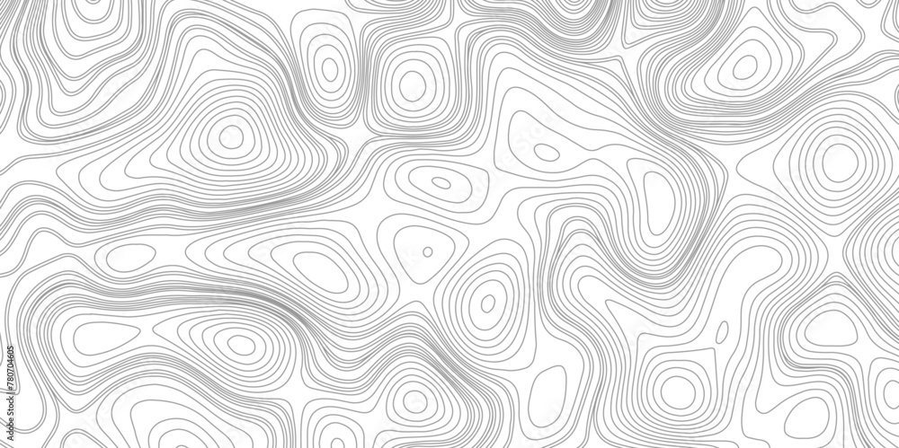 Topographic map backdrop. Conditional geography scheme and the terrain path. Contour line abstract background. Topographic line pattern.