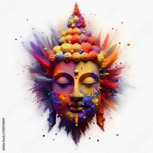 hindu god on white