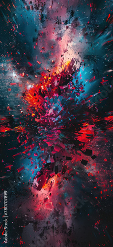 Abstract Space-Time Quantum Background  Amazing and simple wallpaper  for mobile