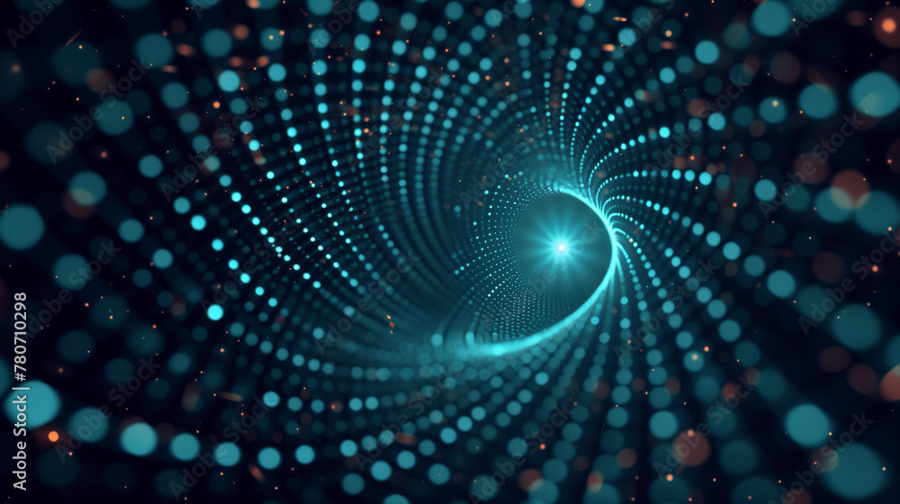 Blue and Orange Abstract Digital Dot Technology Background Blue and Orange Abstract Digital Dot Technology Background