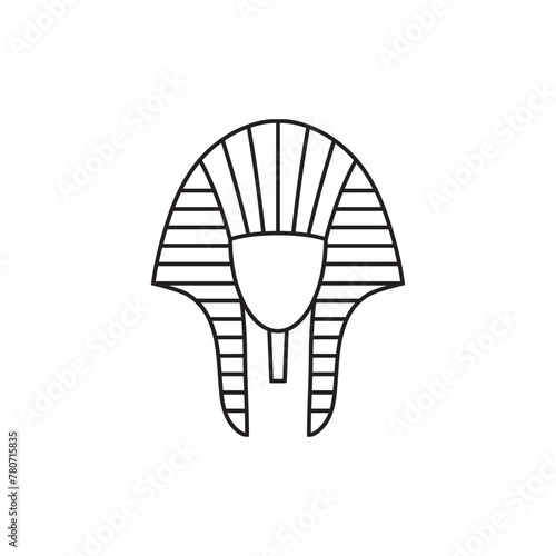 pharaoh icon vector pharaoh hat sign 