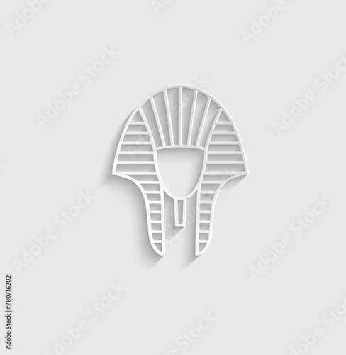 pharaoh icon vector pharaoh hat sign 