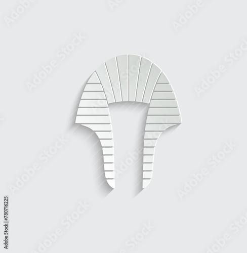 pharaoh icon vector pharaoh hat sign 