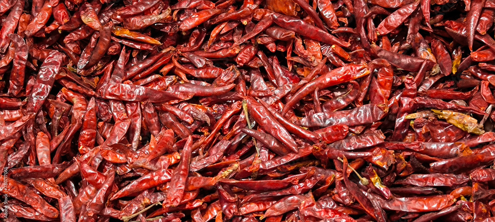 Fototapeta premium Dried chilies are a part of cooking.