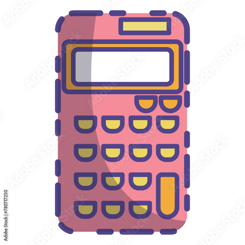 calculator icon,school,back to school element,back to school vector illustration with thin line,vector isolated on white background.