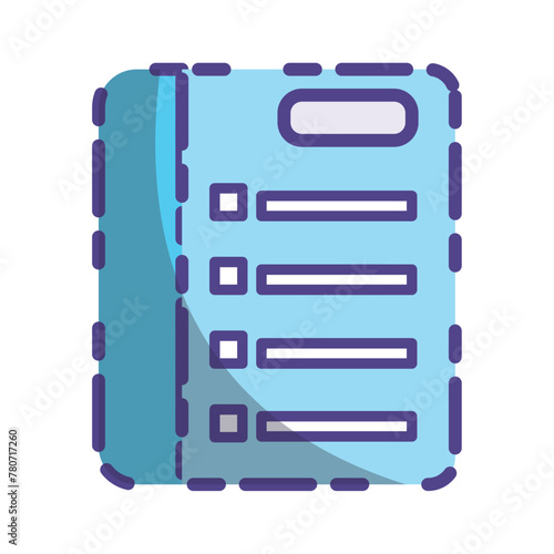 folder icon,school element,back to school vector illustration with thin line,vector isolated on white background.