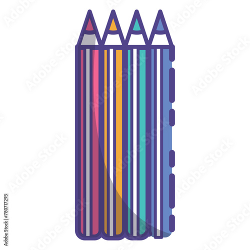 Icon colors,school element,back to school vector illustration with thin line,vector isolated on white background.