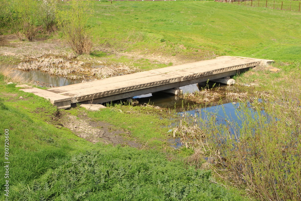 A small bridge over a stream