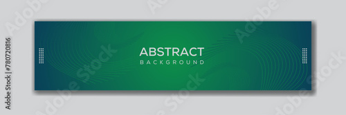 Simple and clean abstract background for LinkedIn cover photo use, by use blue and green gradient color