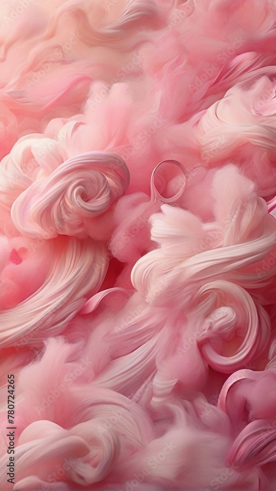 Candy Floss Dream, a soft and dreamy abstract background with swirls and wisps of pink cotton candy Candy Floss Dream, a soft and dreamy abstract background with swirls and wisps of pink cotton candy