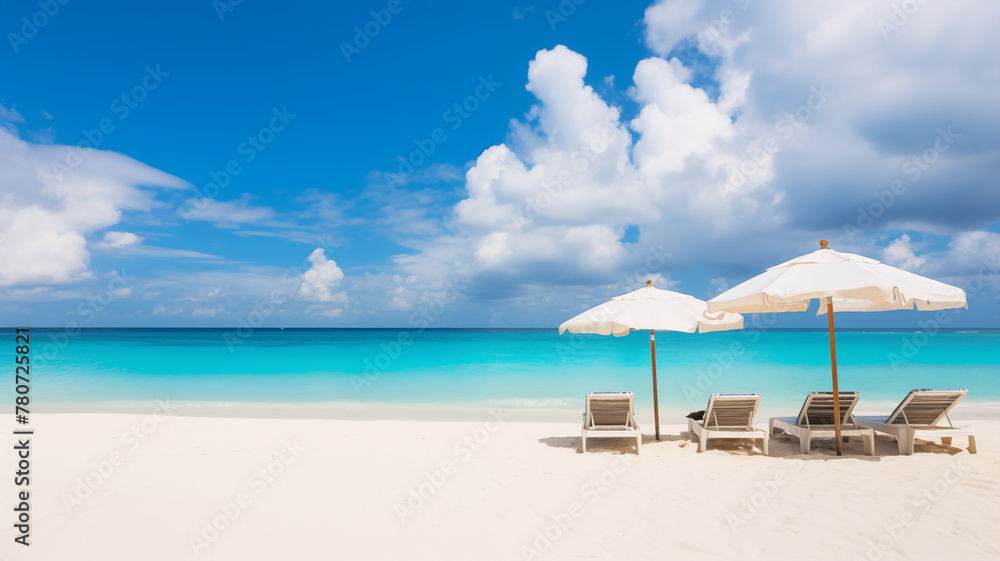 beach with umbrella