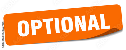 optional sticker. optional label