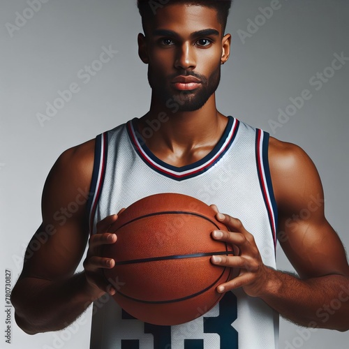 basketball player with ball