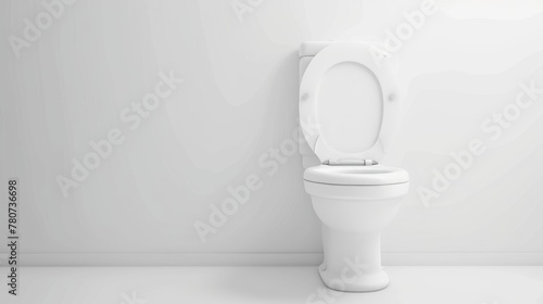 WC , toilet on white background  photo
