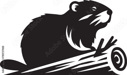 Beaver Silhouette SVG Design (1).eps