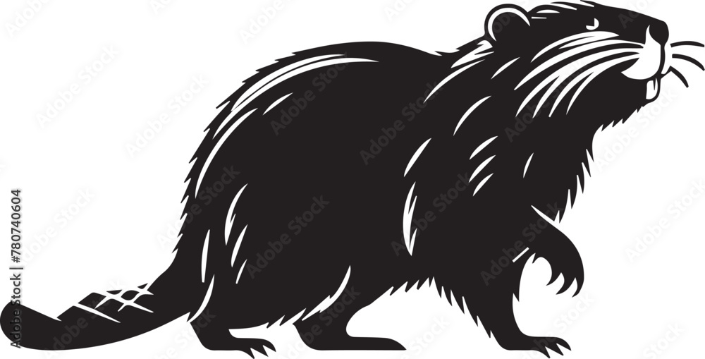 Obraz premium Beaver Silhouette SVG Design (29).eps