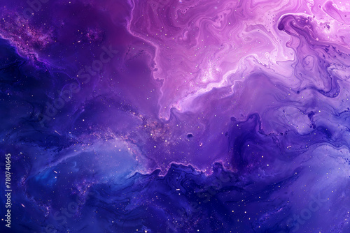 abstract purple and blue galaxy background, fluid marble digital pattern texture