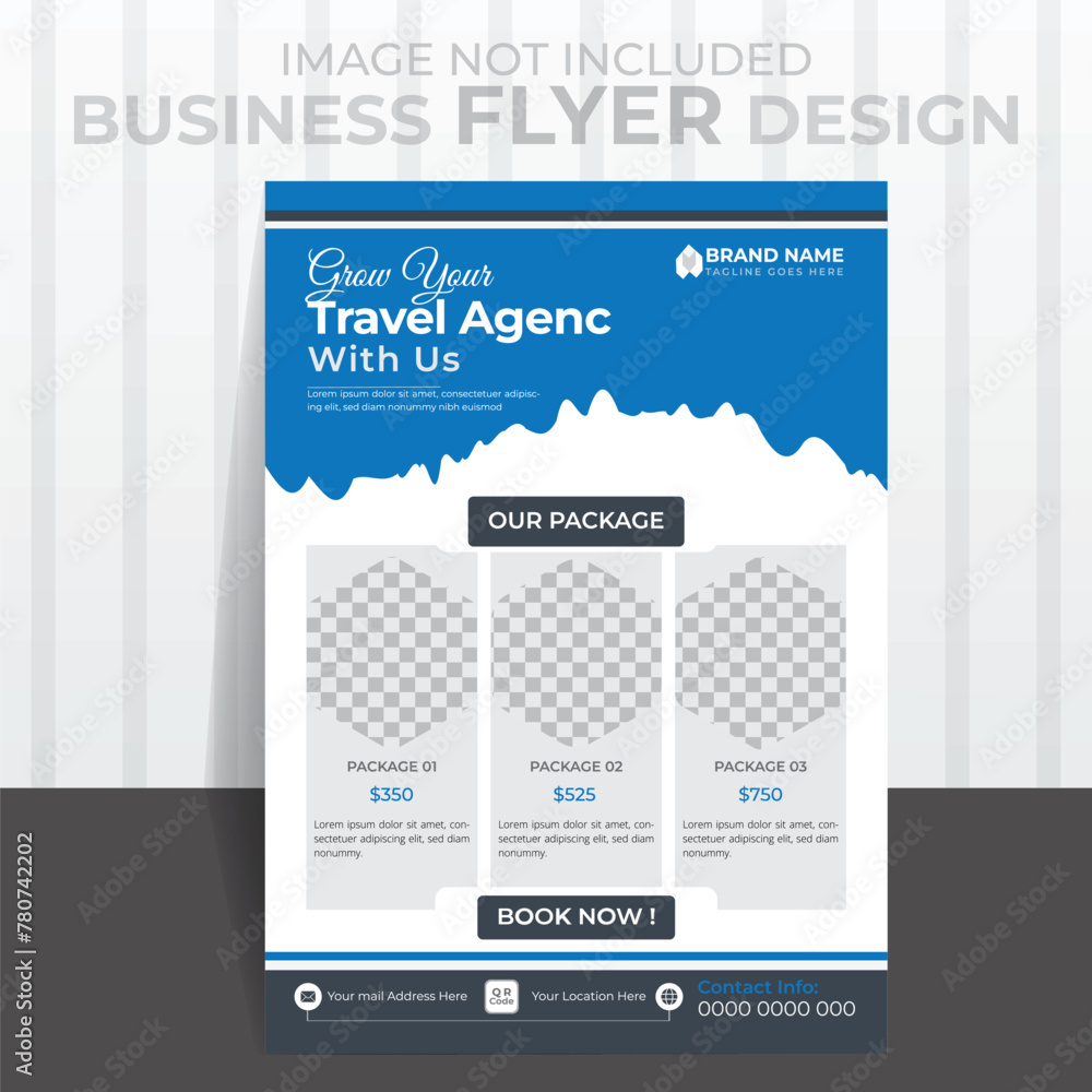 Naklejka premium Creative Business Flyer Design Template, Vector illustration design template.