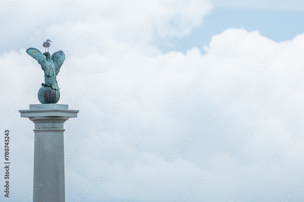 Sea Gull on Fort Fisher Confederate Monument