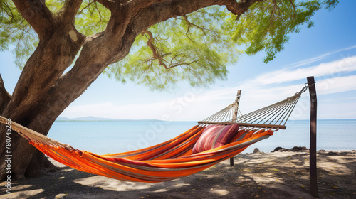 hammock on the beach.