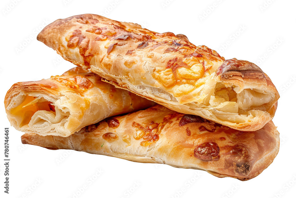 Three Stacked Bread Slices Three Stacked Bread Slices