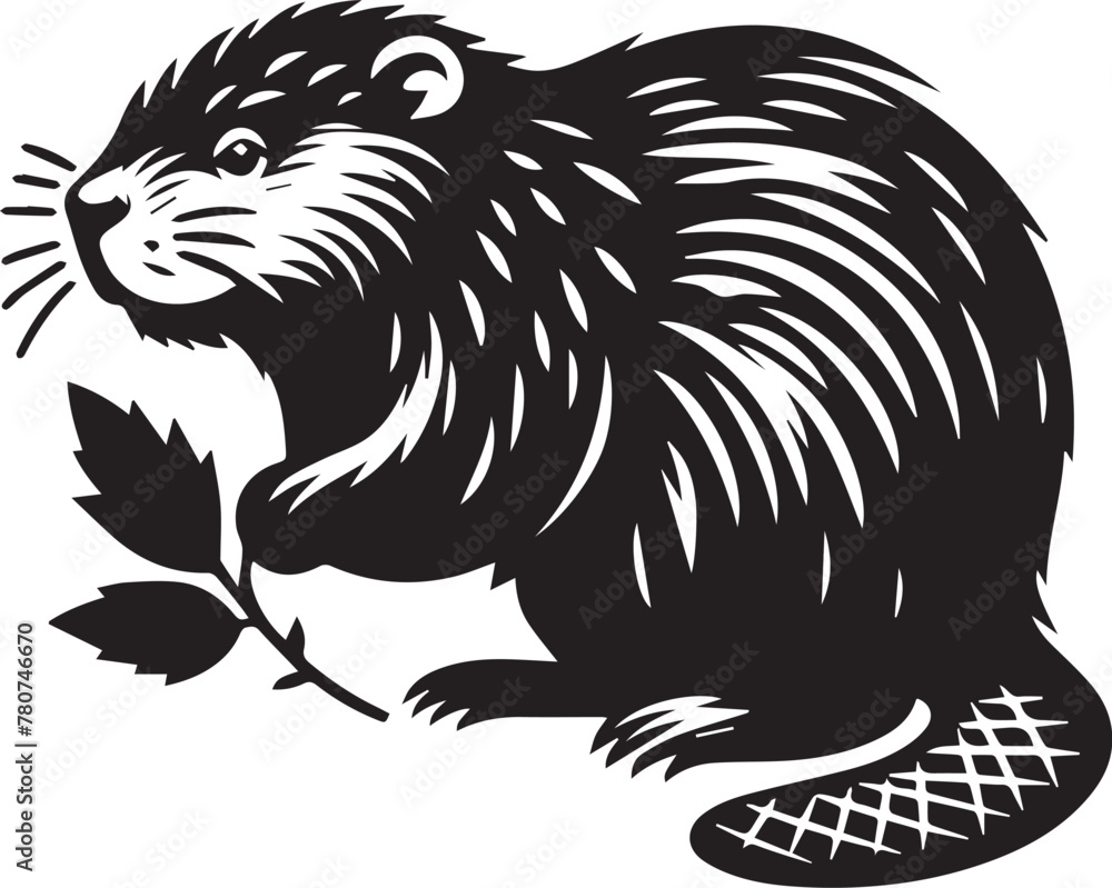 Beaver Silhouette Design Beaver Silhouette Design