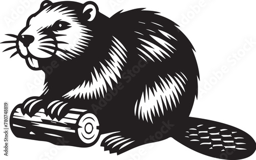 Beaver Silhouette Design