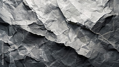 Wallpaper Mural Abstract crumpled paper texture with play of light on cool tones, offering a dynamic and textural backdrop for modern and abstract design concepts. Torontodigital.ca