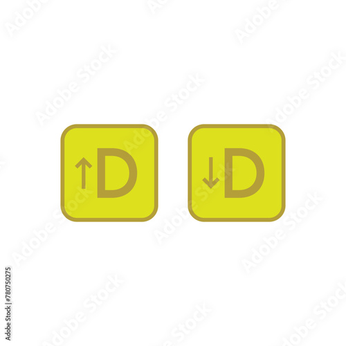 Icons of Hypervitaminosis and Hypovitaminosis D - excess and deficit of vitamin D - simple icon illustration.