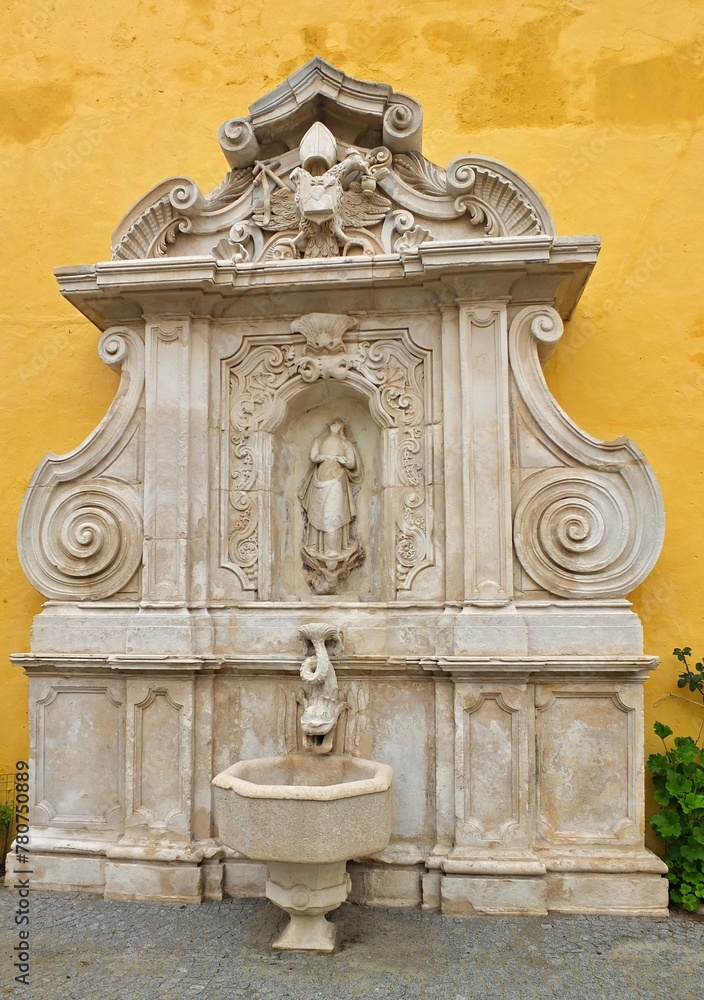 Historic fountain in Elvas, Alentejo - Portugal 