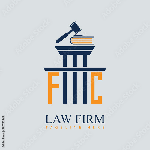 FC Set of modern law firm justice logo design vector graphic template.