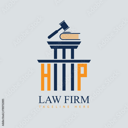 HP Set of modern law firm justice logo design vector graphic template.