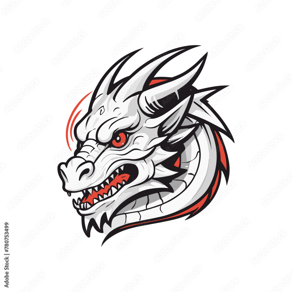 Obraz premium Classic Dragon Head Artwork