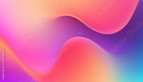 Wavy colorful background with 3D style. Modern liquid background. Abstract textured background with mixing pink, purple, blue, and orange colors.