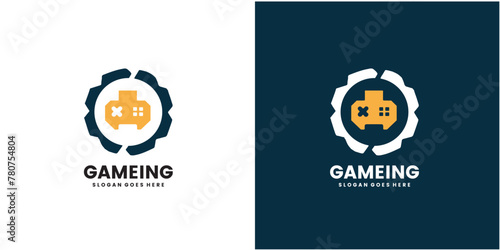 video game controller  logo icon a vector illustration design. photo