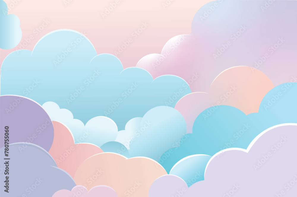 pastel cloud background
