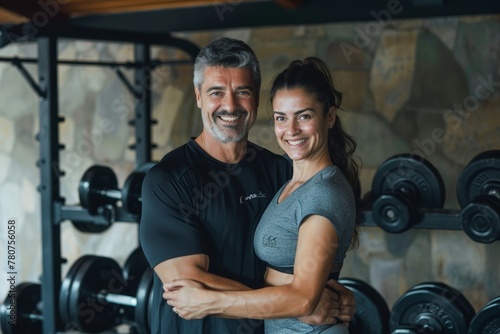 Smiling power duo exhibits success amidst fitness studios iron haven