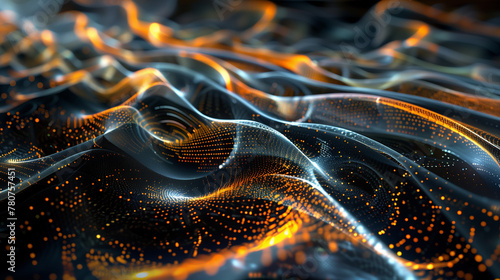 Luminous data streams herald the era of AI innovation