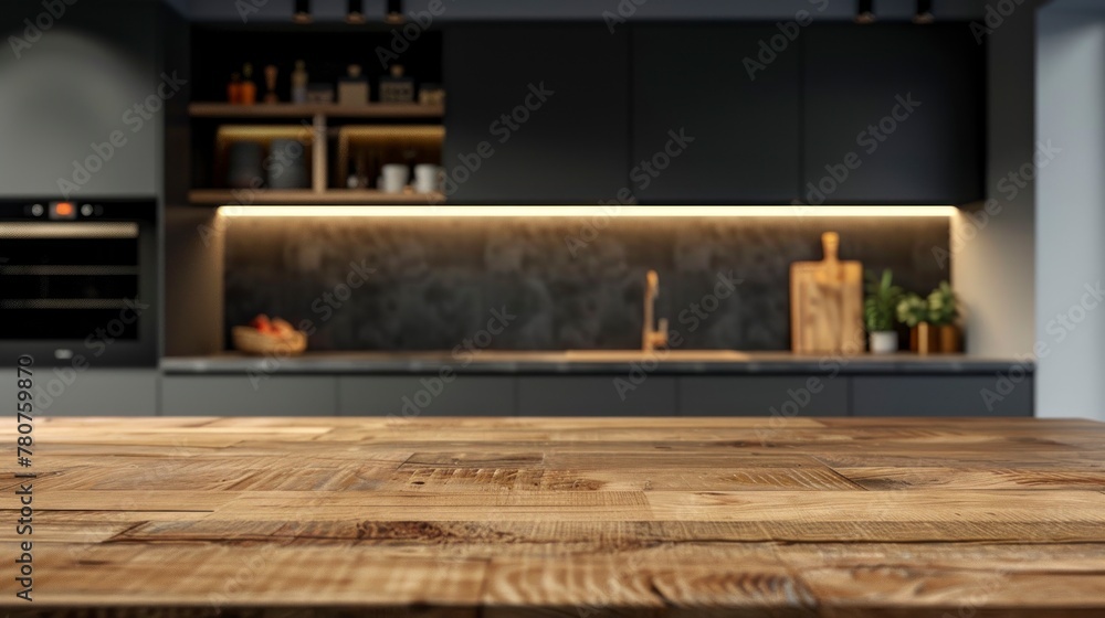 luxury kitchen on a wooden board perfect for placing objects in high resolution and high quality. KITCHEN CONCEPT,table luxury kitchen on a wooden board perfect for placing objects in high resolution and high quality. KITCHEN CONCEPT,table