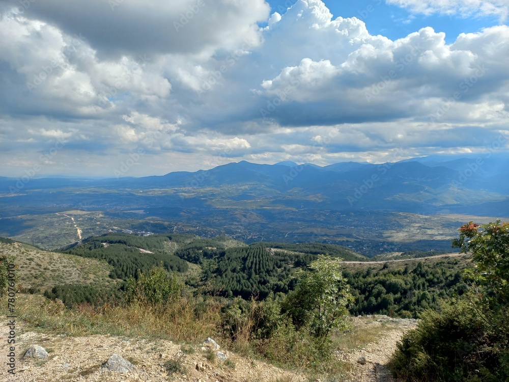 Naklejka premium landscape in the mountains